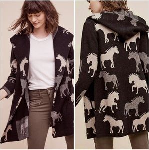 Anthropologie Field Flower Dressage Sweater Coat